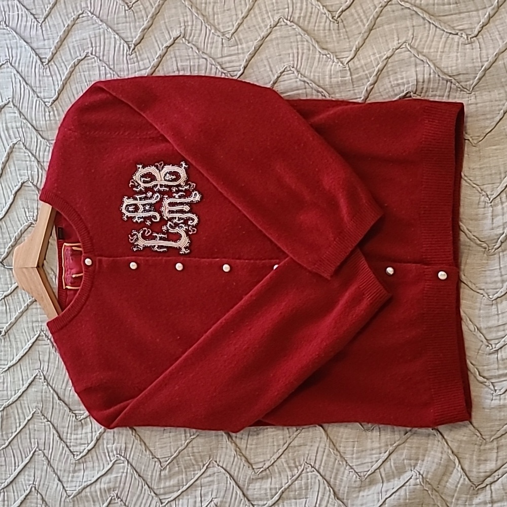 Vintage L.A.M.B. Beaded Cardigan - Picture 13 of 14